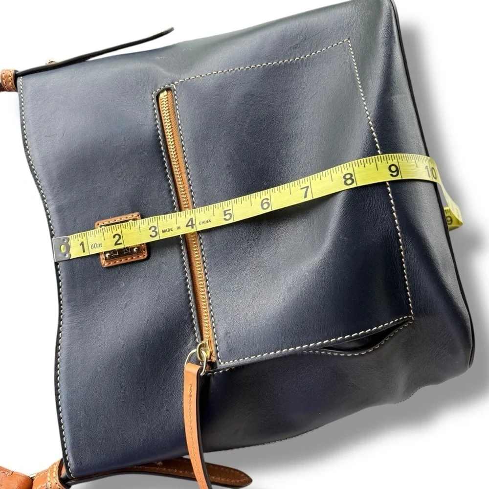 Dooney & Bourke Florentine Ridley Crossbody Bag Navy Leather - Picture 7 of 10